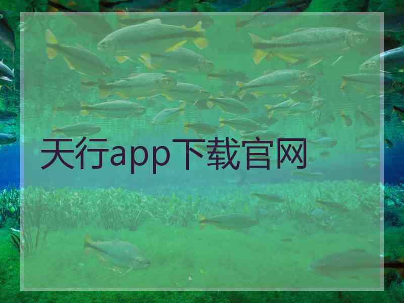 天行app下载官网