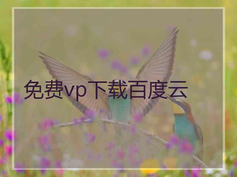 免费vp下载百度云