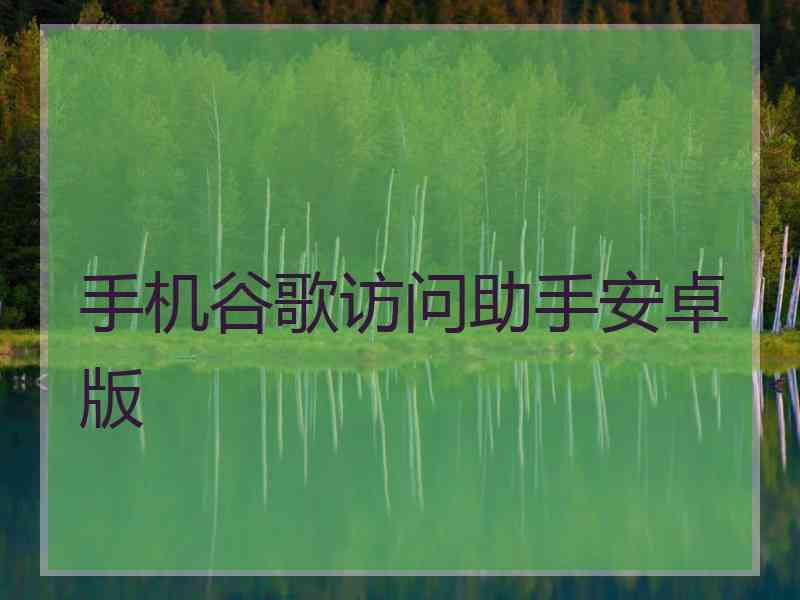 手机谷歌访问助手安卓版