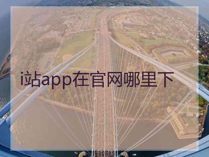 i站app在官网哪里下